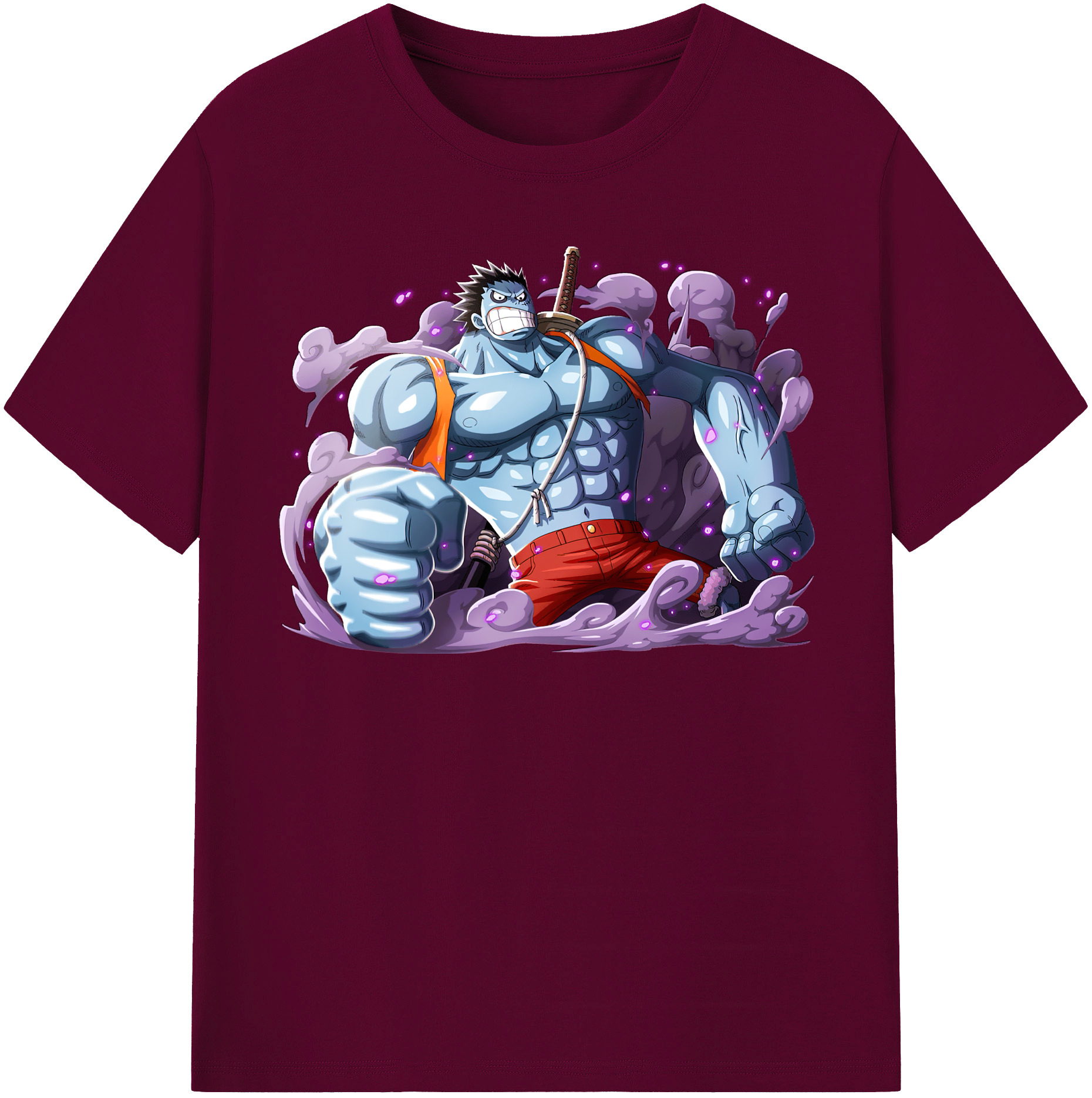 ワンピース モンキー・D・ルフィ ONE PIECE Monkey D. Luffy レディースカジュアルプリントTシャツ（綿100％）